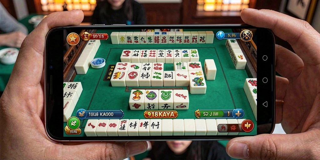 Tampilan menarik dari gameplay Mahjong di 918KAYA.