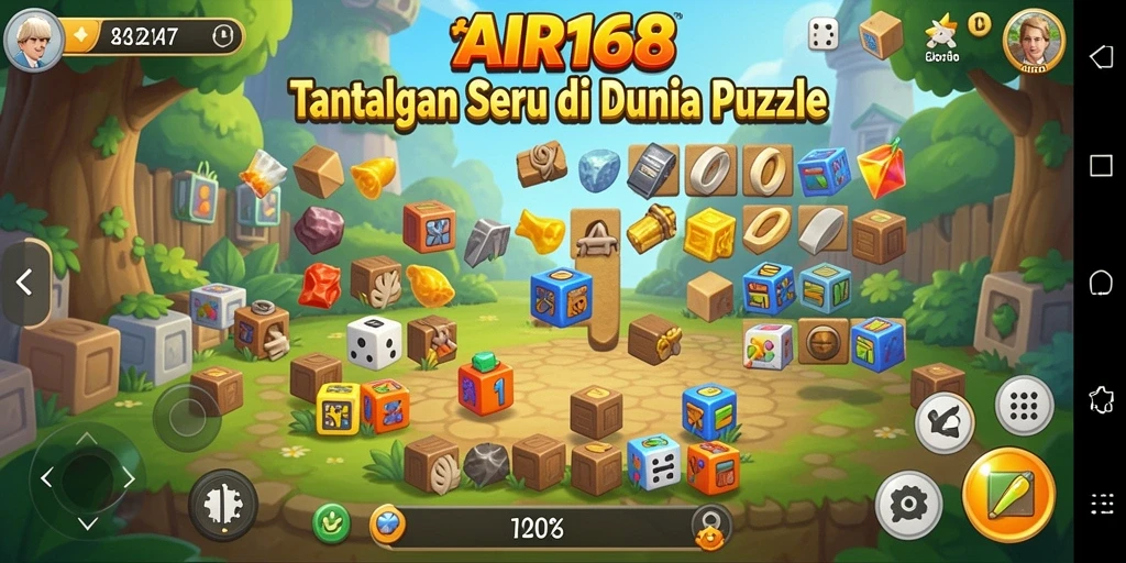 Gameplay menarik dalam AIR168 dengan tantangan Puzzle yang seru.