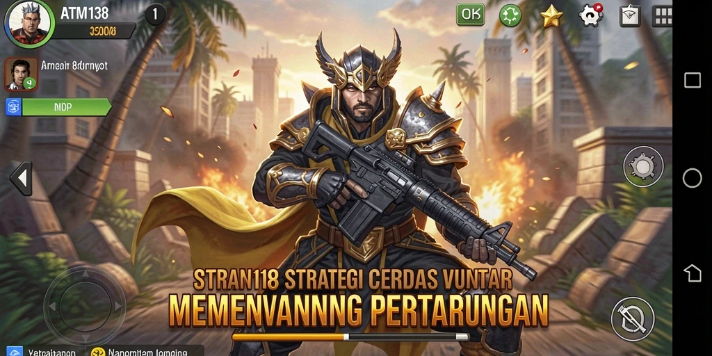 Tangkapan layar gameplay <strong>ATM138</strong> menunjukkan medan perang yang intens dengan strategi yang diterapkan.
