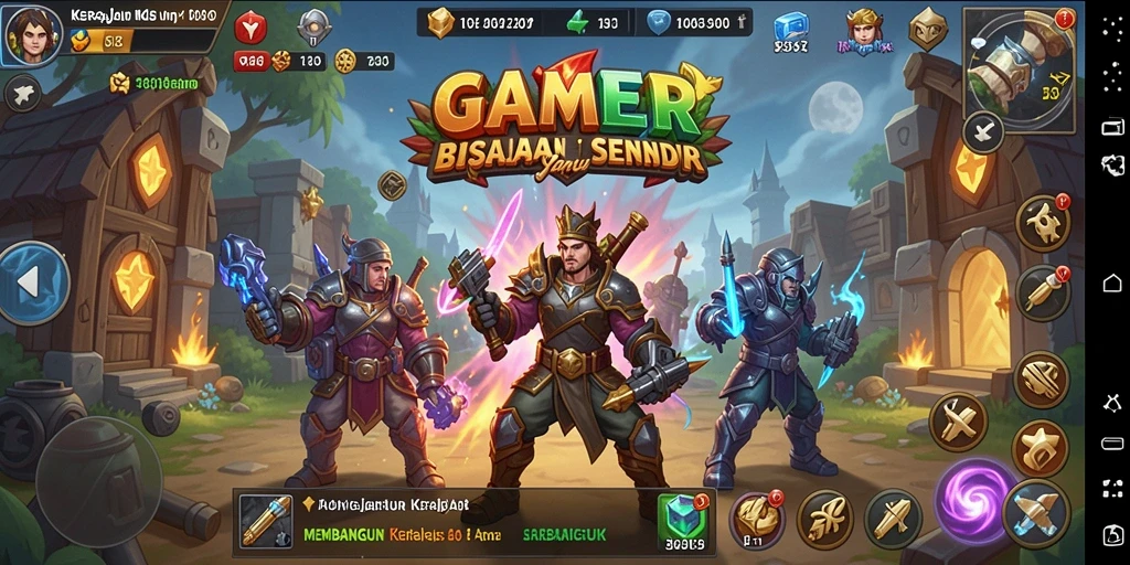 Tampilan gameplay GAMERP yang menampilkan aktivitas Tycoon yang mendebarkan.