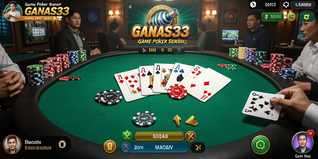 Tampilan menakjubkan dari permainan Poker yang seru.