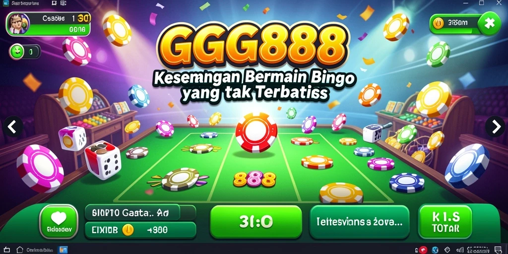Screenshot GGG888 menampilkan gameplay menarik permainan Bingo.