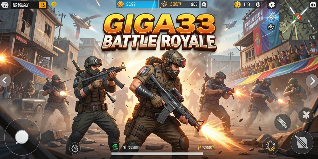 Tampilan gameplay GIGA33 yang mendebarkan dan seru.