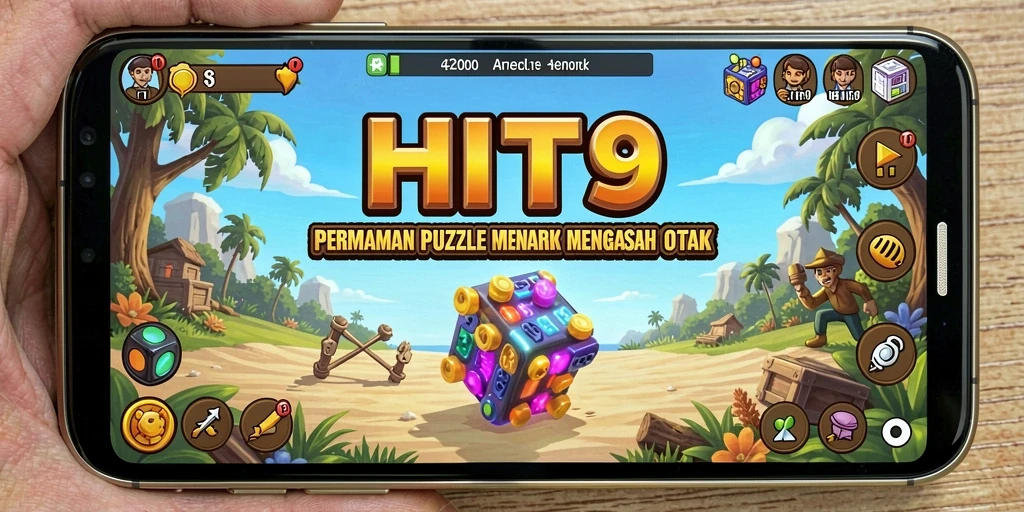 Screenshot dari gameplay HIT9 dengan tantangan puzzle yang menarik.