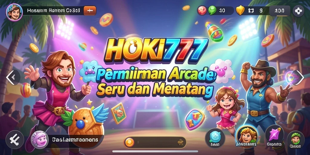 Tampilan screenshot HOKI777 saat gameplay arcade yang seru.