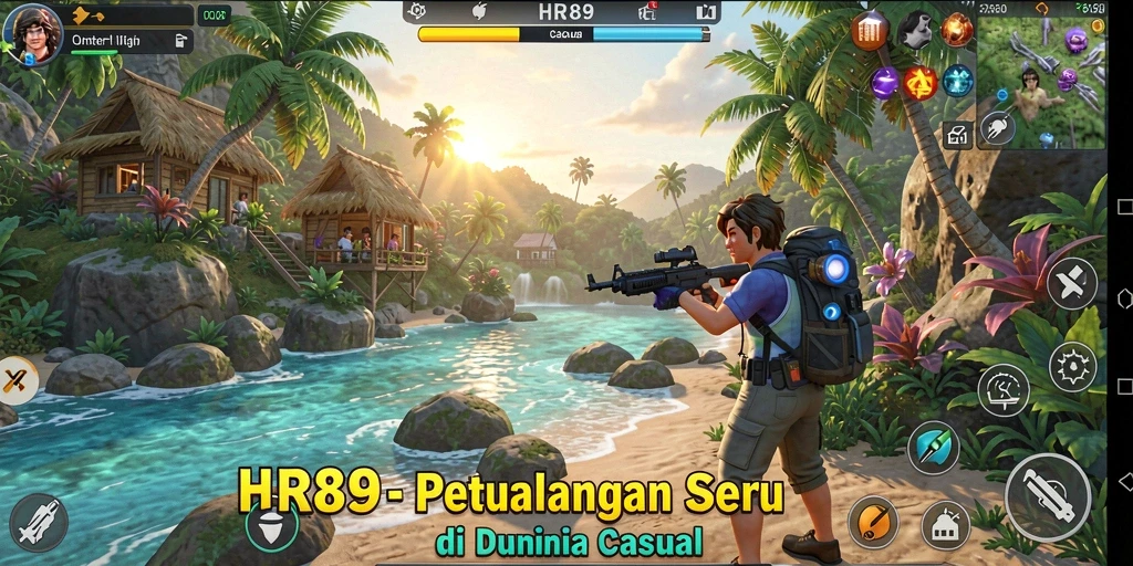 Screenshot HR89 menampilkan gameplay yang seru dan penuh warna.