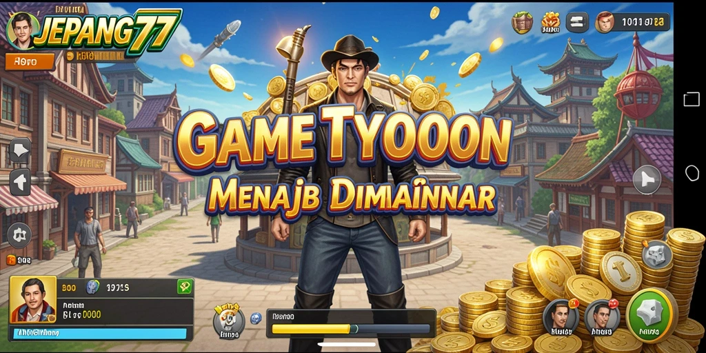 Tampilan gameplay Tycoon yang seru dan menantang di JEPANG77.