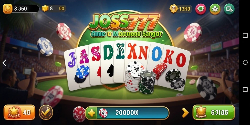 Tampilan gameplay menarik JOSS777 dengan suasana kompetitif.