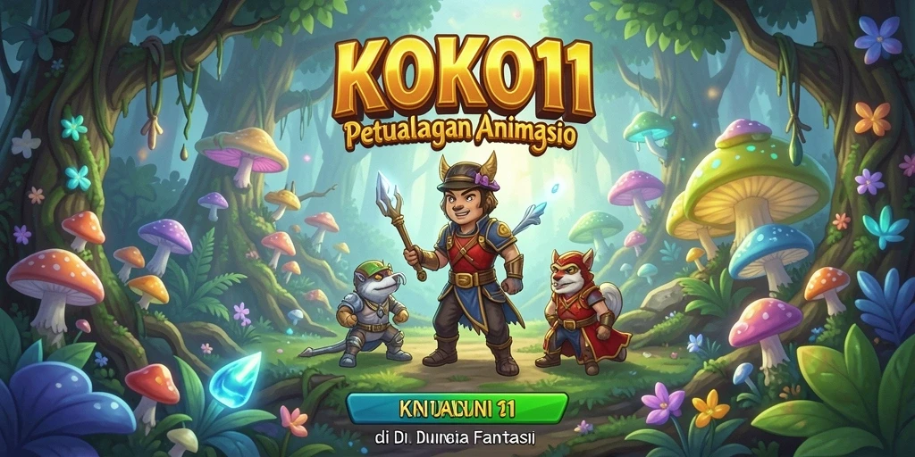 Tampilan gameplay KOKO11 yang menakjubkan dengan karakter Animasi.