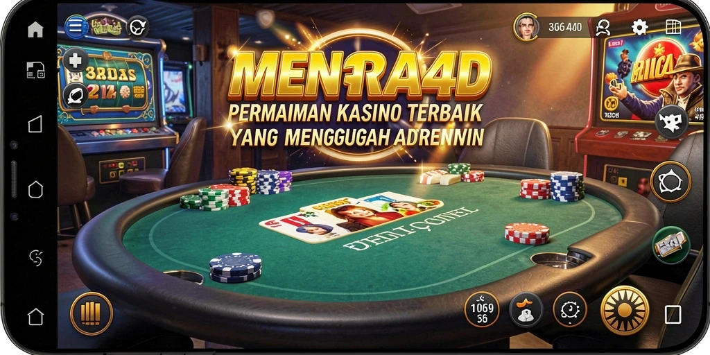 Screenshot MENARA4D menampilkan gameplay seru dalam permainan Kasino.