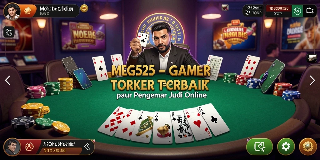 Tampilan permainan poker yang seru dan mendebarkan di MG525.