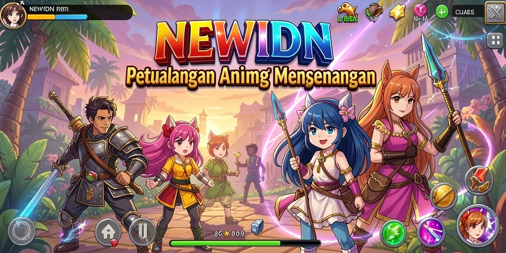 Gameplay seru di dunia anime yang menawan.