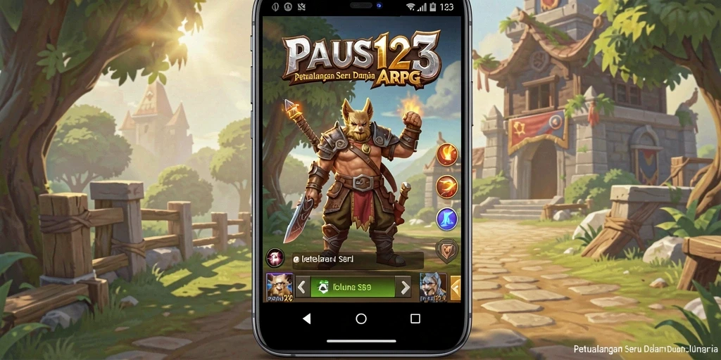 Tampilan gameplay seru di dunia fantasi PAUS123.