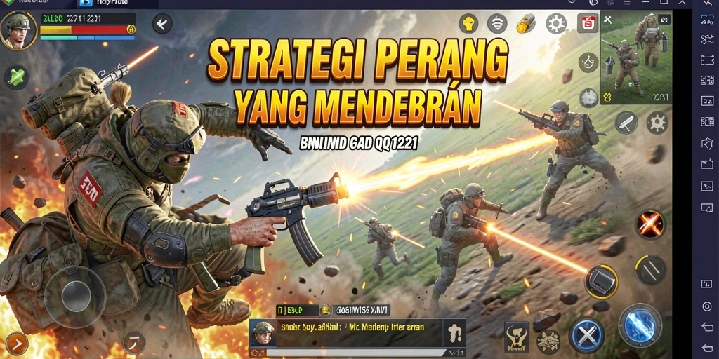 Gambar tampilan gameplay strategi menarik di QQ1221.