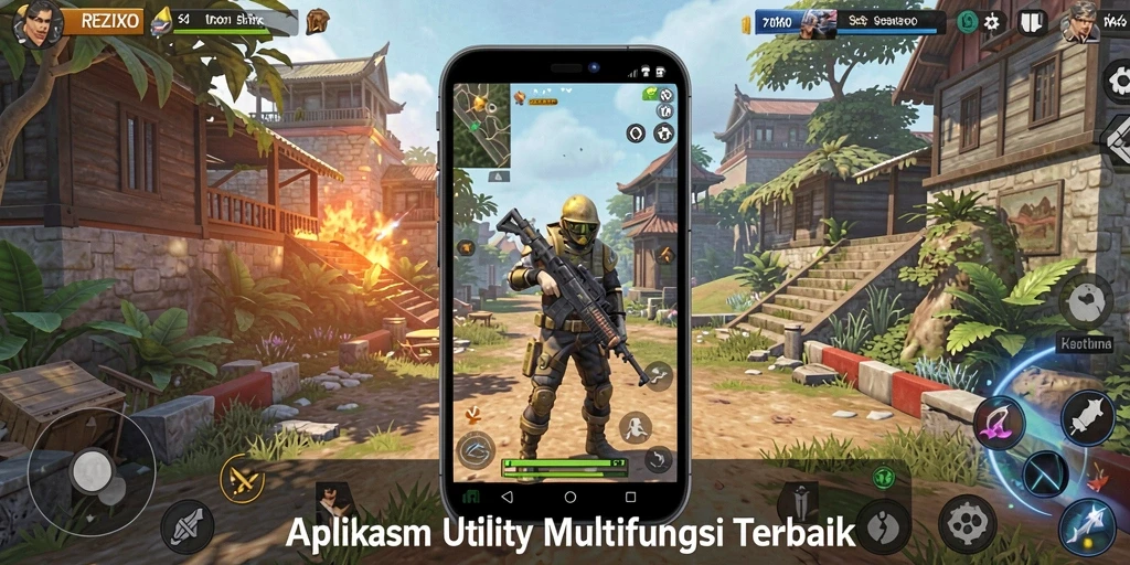 Screenshot utama REZIXO menunjukkan fitur Utility yang bermanfaat.