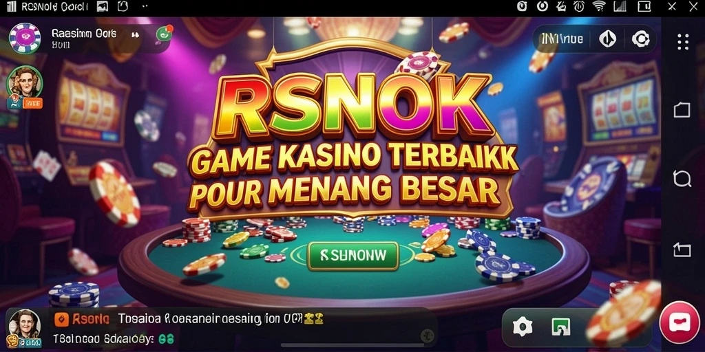 Tangkapan layar RSNOK menampilkan aksi seru dalam permainan Kasino.