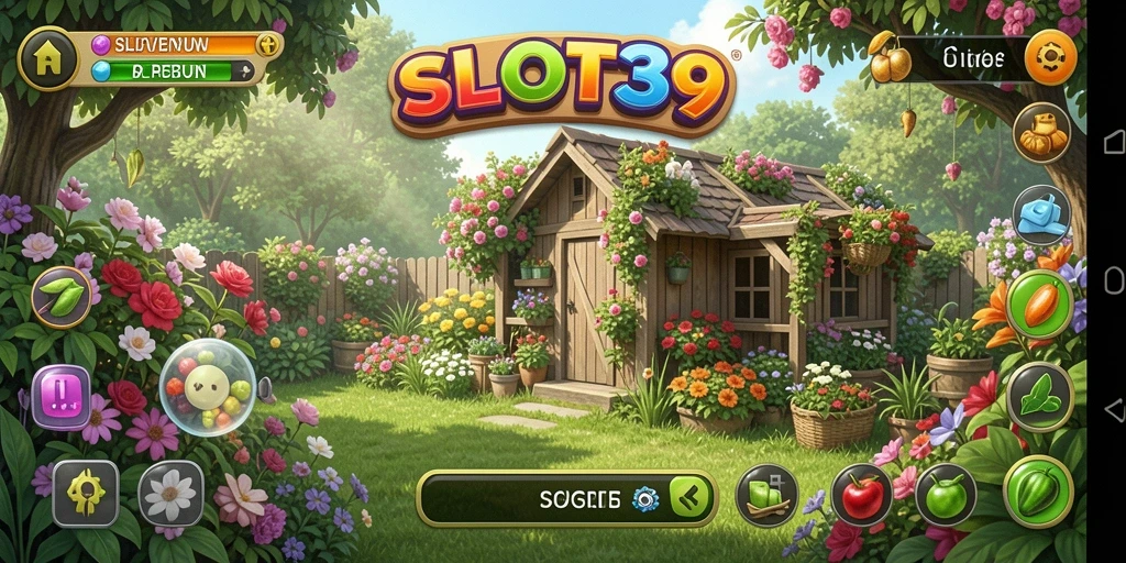 Tampilan gameplay bertani yang menarik dan interaktif di SLOT39.