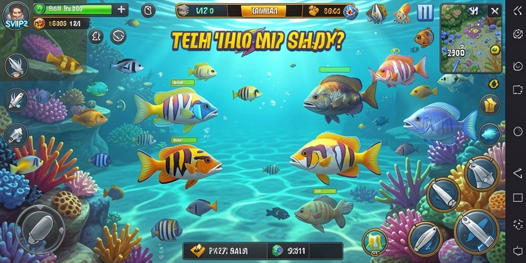 Tampilan gameplay seru dalam game Tembak Ikan SVIP2.