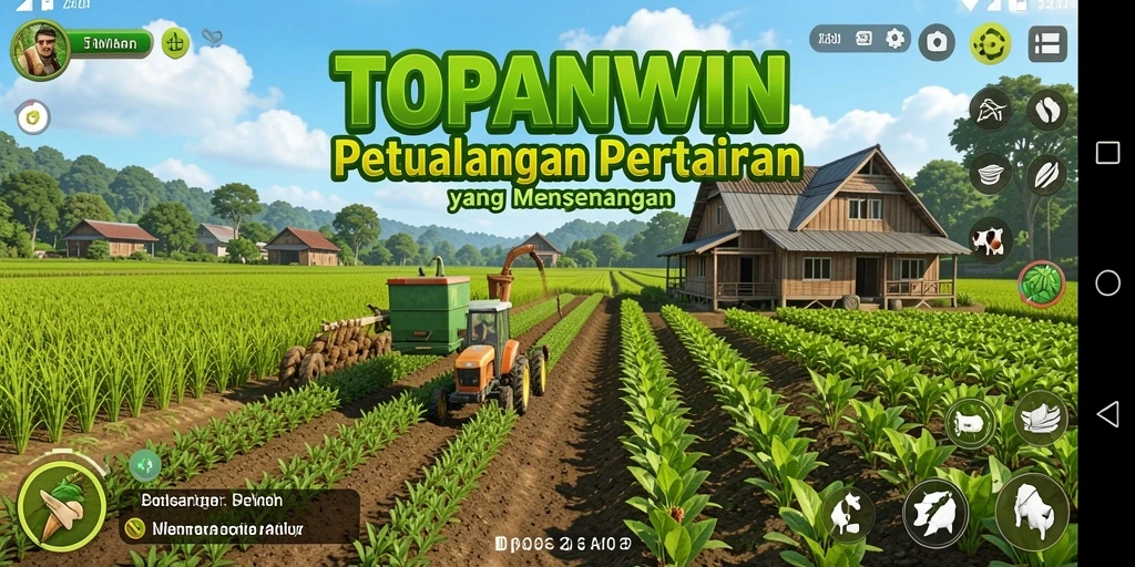 Tampilan gameplay menarik dari TOPANWIN dengan aktivitas bertani