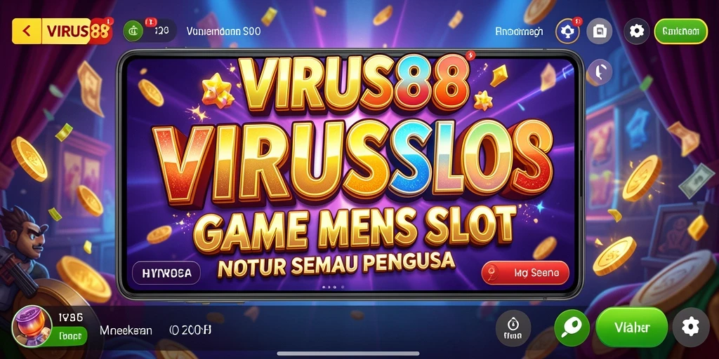Tampilan gameplay menarik dari permainan slot VIRUS88.