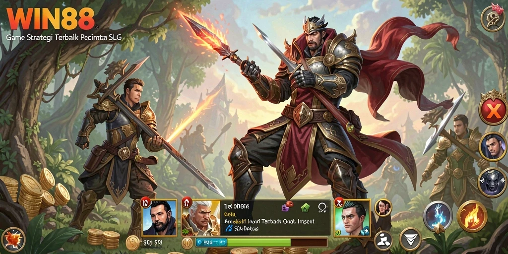 Tampilan gameplay WIN88 dengan aksi strategis yang mendebarkan.